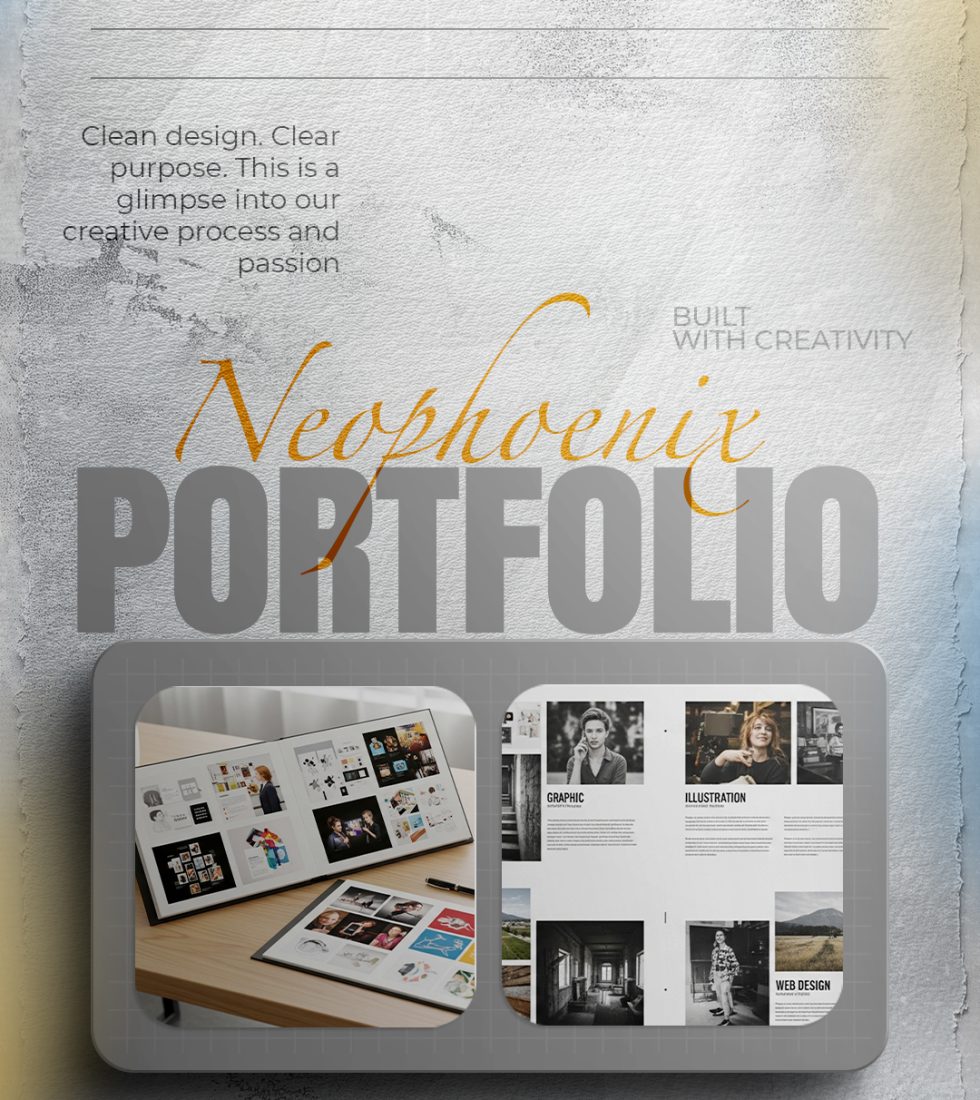 Portfolio Showcase Social Media Template With Photo Frame